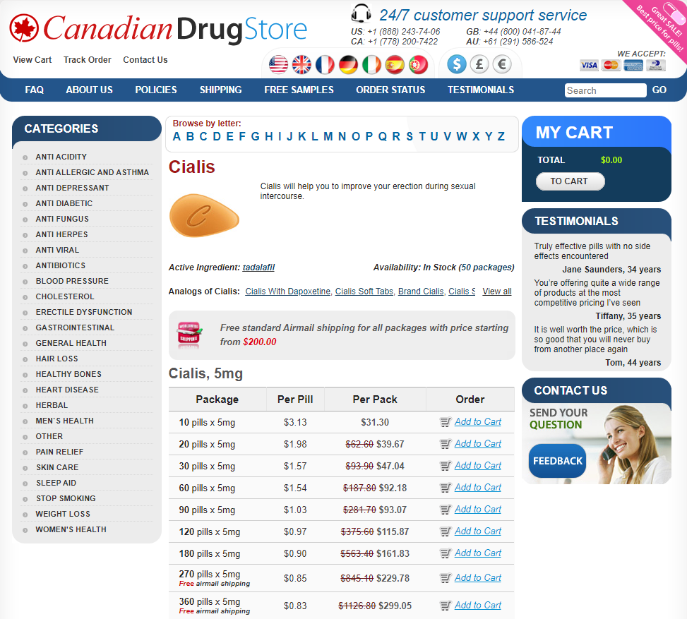 Buy Cialis Online at Canadian Pharmacy - Hidden Treasure ...